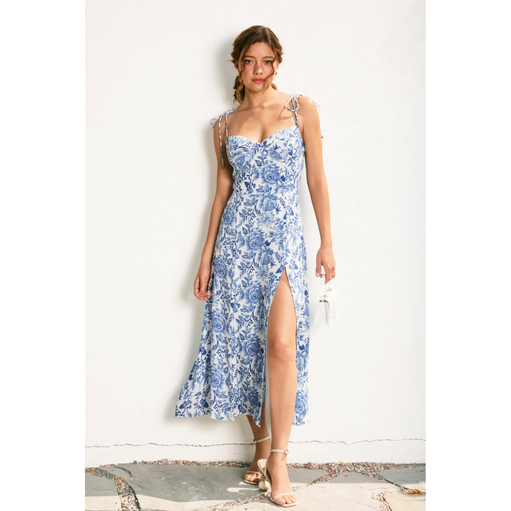 Empire Sweetheart Tiered Midi Dress